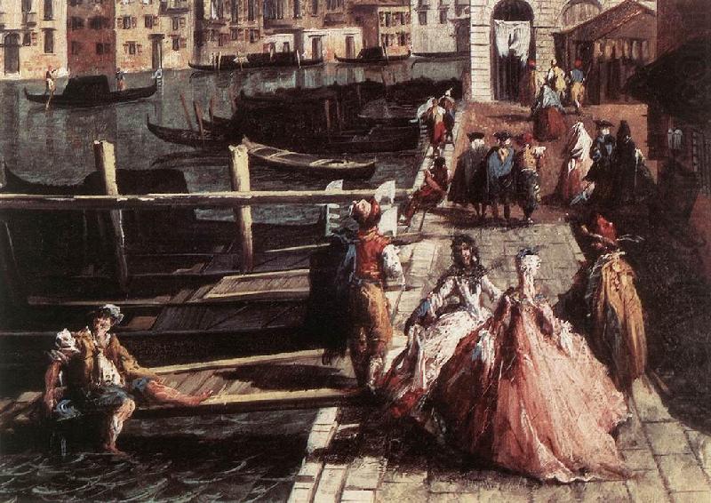 MARIESCHI, Michele The Grand Canal at San Geremia (detail) sg china oil painting image